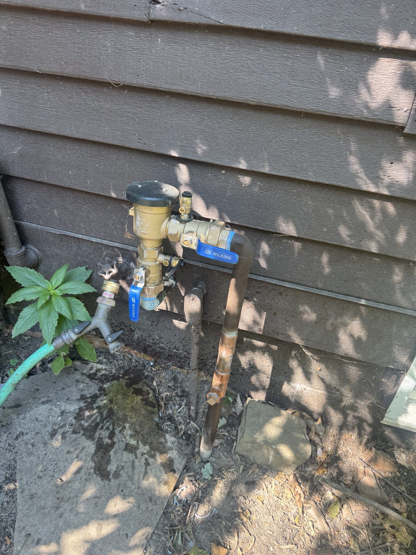 Before photo from Hunter HydroTech Shelby Township sprinkler system revamp