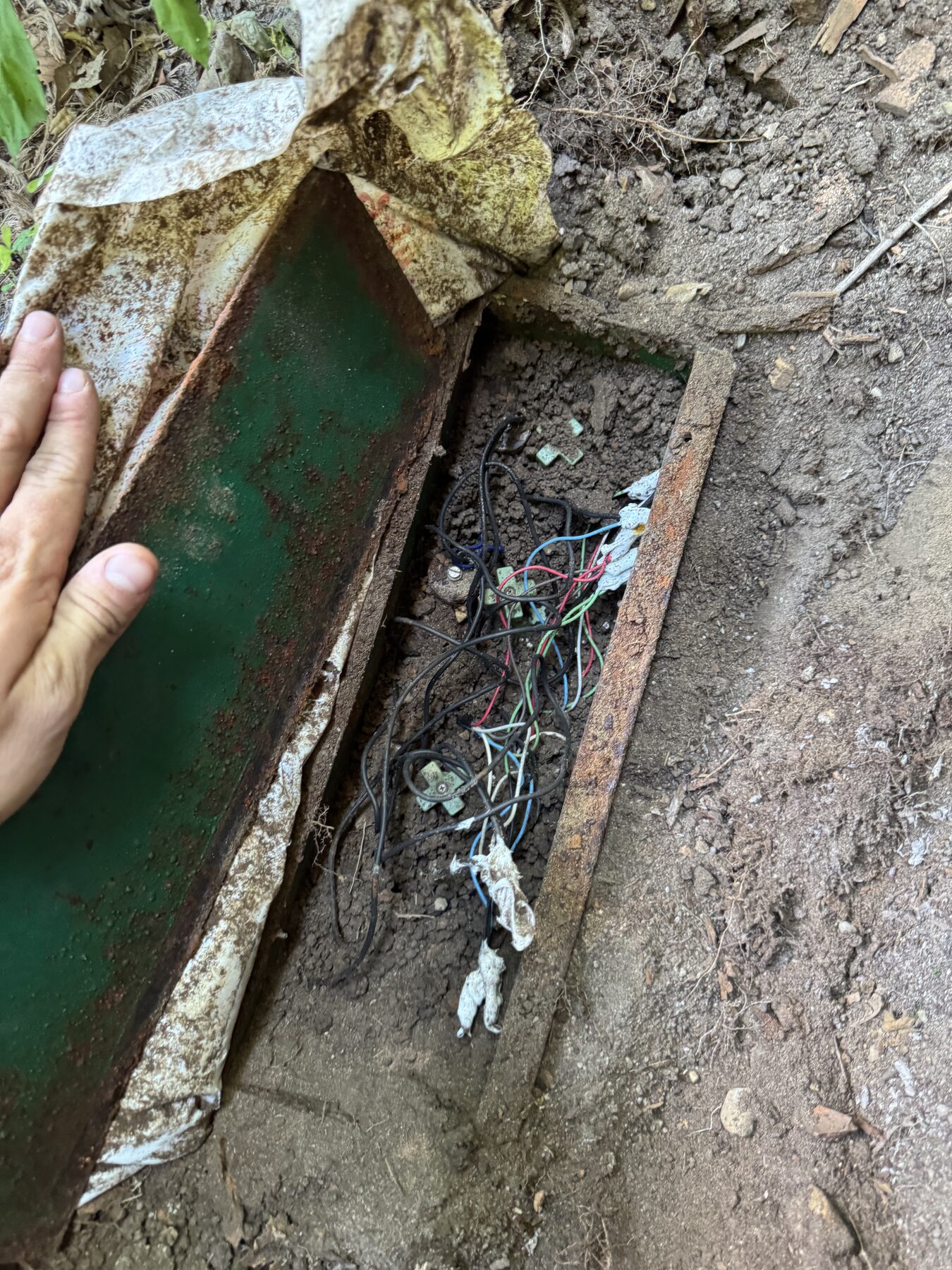 Second before photo from Shelby Township irrigation revamp